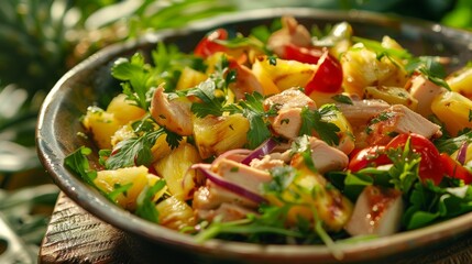 Chicken with pineapple