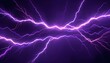 © Kromstar Studios - Purple electric spark lightening background purple copy space abstract electrical backdrop, banner poster header design