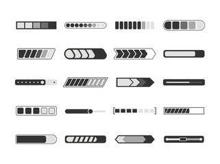Progress Bar Vector Set