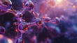 © Corona Borealis - 3D model of molecules. Atoms, chemical bonds, molecular nano structure. Innovation in science, DNA, medicine, education. Chemistry science research, biology, pharmaceuticals biotechnology illustration