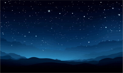 Wall Mural - starry sky with milky way vector simple 3d smooth isolated illustration