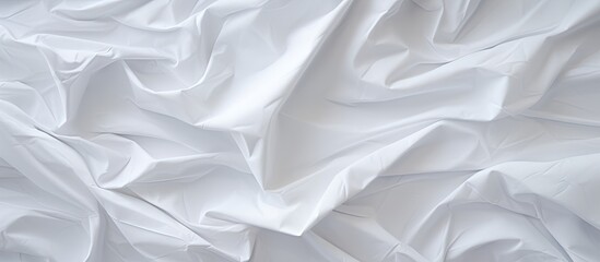 Poster - The white crumpled paper creates an interesting and textured background perfect for a copy space image