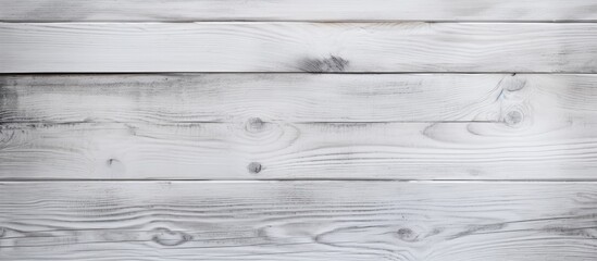 Poster - White wood plank texture for background. copy space available