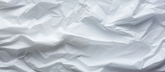 Poster - The white crumpled paper creates an interesting and textured background perfect for a copy space image