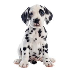 Wall Mural - dalmation puppy isolated on white backgroun87ooy

