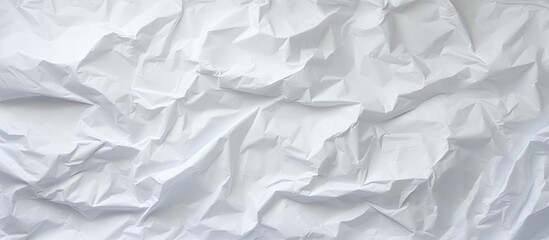 Poster - The white crumpled paper creates an interesting and textured background perfect for a copy space image