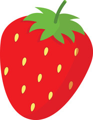 Poster - Strawberry vector. free space for text. wallpaper. background. symbol. logo.