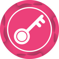 Sticker - Key Vector Icon