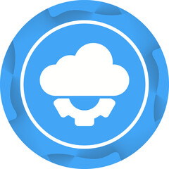 Canvas Print - Cloud API Vector Icon