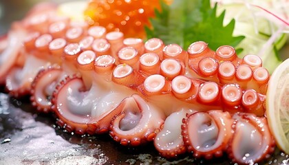 Deliciously Unique: Fresh Japanese Octopus Feet Sashimi