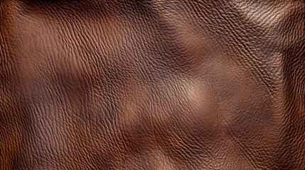 Wall Mural - Brown leather closeup textured background