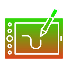 Canvas Print - Pen Tablet Icon