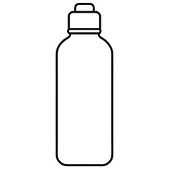 Wall Mural -  plastic bottle with water. Pure mineral drinking water in glass cup and jug. Vector illustration