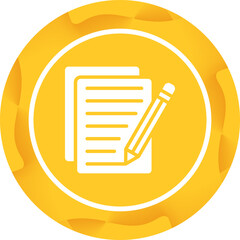 Poster - Document Edit Vector Icon