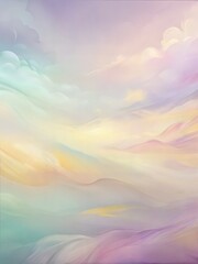 Wall Mural - Whispers of serenity: soft pastel stripes create a delicate abstract background