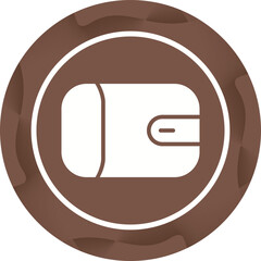 Sticker - Wallet Vector Icon