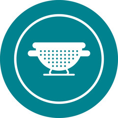 Sticker - Colander Vector Icon