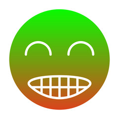 Sticker - Grinning Icon