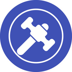 Sticker - Hammer Vector Icon