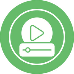 Canvas Print - video vector icon