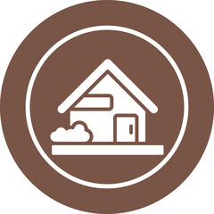 Sticker - House Vector Icon