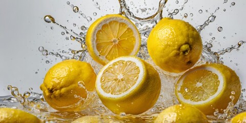 Splashes of juicy orange fruit explode in a pure white background.