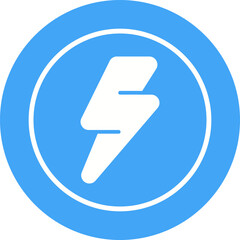 Sticker - Thunder Vector Icon