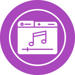 Sticker - Music Player Vector Icon