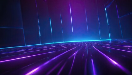 Wall Mural - creative glowing purple metaverse space backdrop abstract world and innovation concept