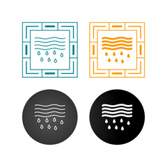 Canvas Print - Water Vector Icon