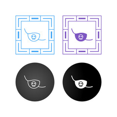 Wall Mural - eye patch vector icon