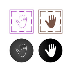 Sticker - Hand Vector Icon