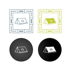 Sticker - Tent Vector Icon