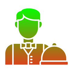 Wall Mural - Waiter Icon