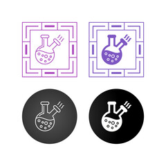 Sticker - Flask Vector Icon