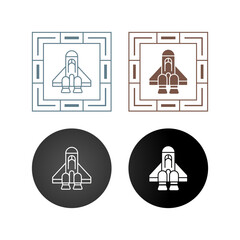 Wall Mural - Spaceship Vector Icon