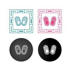 Wall Mural - Slippers Vector Icon