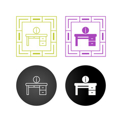 Canvas Print - Information Desk Vector Icon