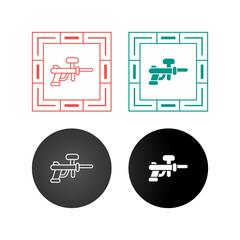 Sticker - Paintball Vector Icon