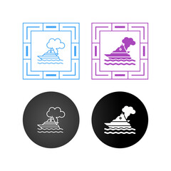 Wall Mural - Ship Pollution Vector Icon