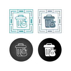 Sticker - Trash Vector Icon