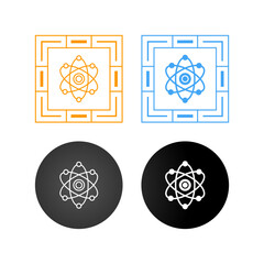 Sticker - Atom Vector Icon