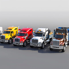 a range of trucks from heavy-duty haulers to sleek, modern pickup