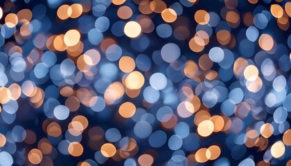 a seamless pattern of light bokeh effects on a dark blue background