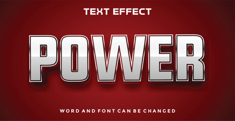 Wall Mural - Power editable text effect
