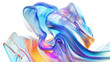 © Yuliana - Abstract gradient blue liquid on transparent background
