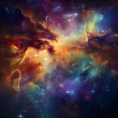 Wall Mural - blick in den weltraum - a look into space