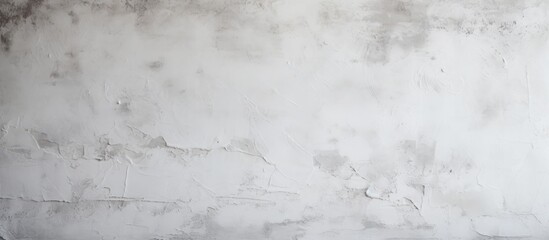 Handmade white plaster texture on a concrete wall, suitable for construction and interior design, with a copy space image.