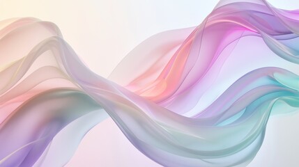 Wall Mural - Dynamic wave colorful pastel background