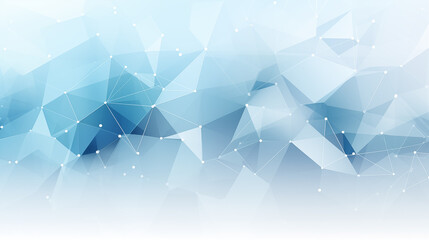 Abstract Blue Geometric Network Background